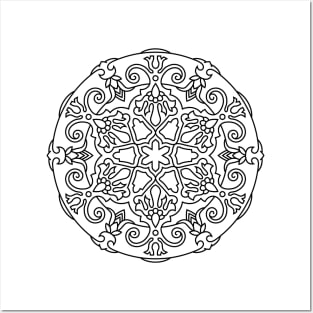 Inspirational MANDALA T-SHIRT MANDALA 009 Posters and Art